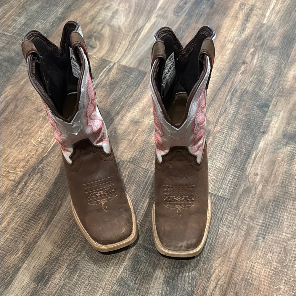 Durango Brown and Pink Western Boots